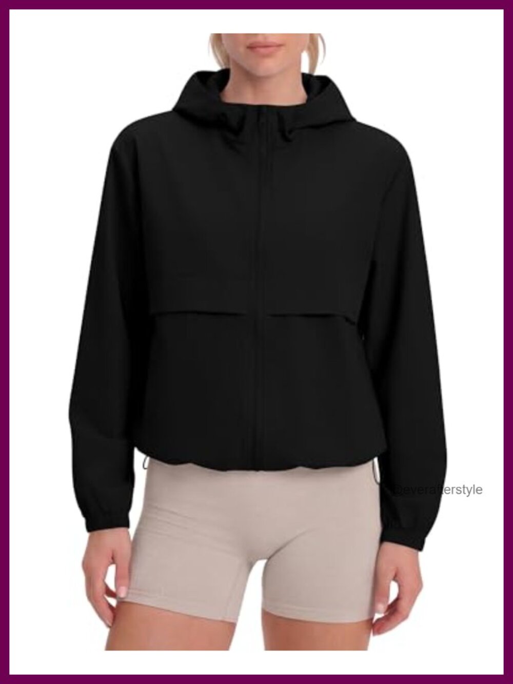 Women's Lightweight Athletic Workout Hoodie Full Zip Gym Running Jacket